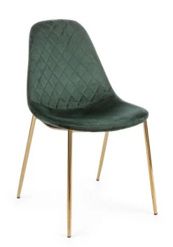 Bizzotto SEDIA IN VELLUTO VERDE - TERRY