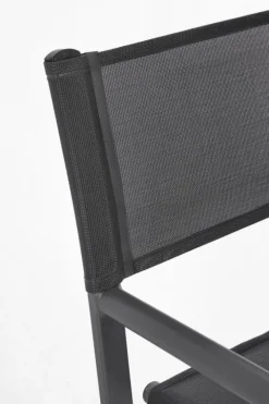 Discount Bizzotto SEDIA REGISTA IN ALLUMINIO GRIGIO SCURO - TAYLOR