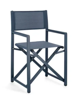 Best Bizzotto SEDIA REGISTA IN ALLUMINIO NAVY - TAYLOR