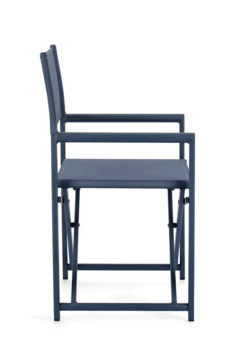 Best Bizzotto SEDIA REGISTA IN ALLUMINIO NAVY - TAYLOR