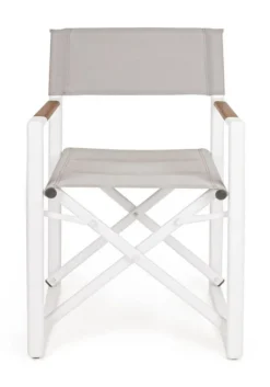 Sale Bizzotto SEDIA REGISTA IN ALLUMINIO PIEGHEVOLE BIANCO YK11 - LAGUN