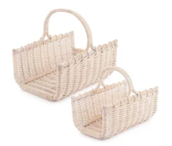 Best Bizzotto SET2 CESTO P.LEGNA NARRA SBIANCATO