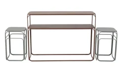 Clearance Bizzotto SET CONSOLLE+ 2TAVOLINI CLARITY M-G