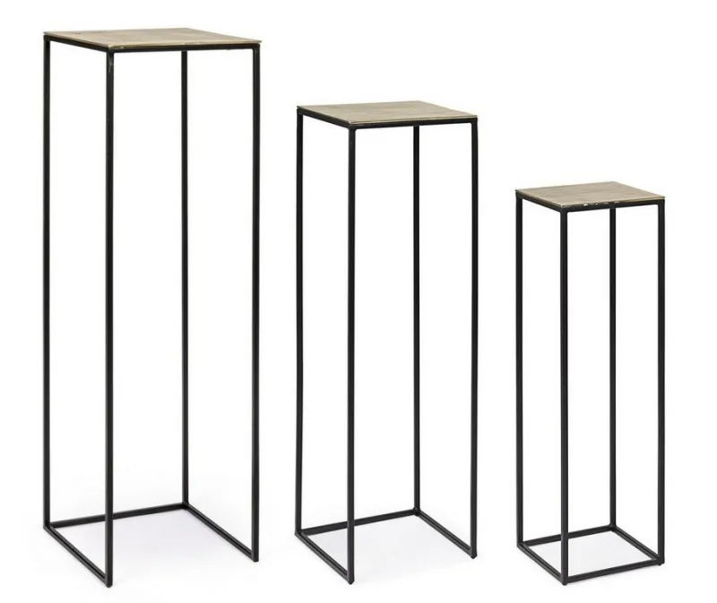 Clearance Bizzotto SET3 PORTA PIANTA IN ALLUMINIO - AMIRA