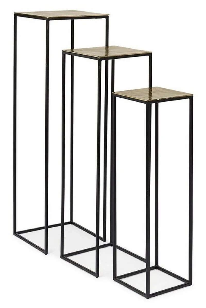 Clearance Bizzotto SET3 PORTA PIANTA IN ALLUMINIO - AMIRA