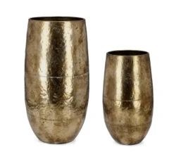 Discount Bizzotto SET2 P.VASO BIMALA ORO