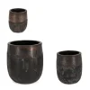 Best Bizzotto SET3 P.VASO DUYEN TONDO ALTO RUSTY