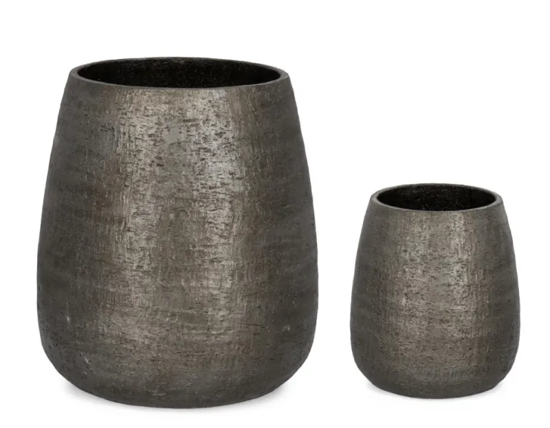 Best Bizzotto SET2 P.VASO EMEI ALTO GRIGIO