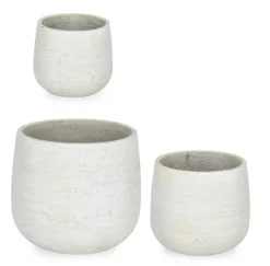 Discount Bizzotto SET3 P.VASO EMEI BASSO BEIGE
