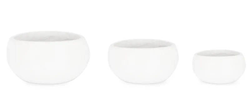 Sale Bizzotto SET3 P.VASO HOIAN CIOTOLA BIANCO