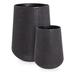 Discount Bizzotto SET2 P.VASO KENAR TO NERO ALTO