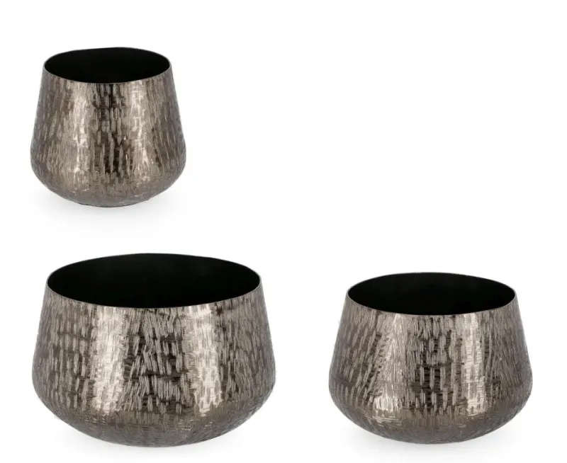 Hot Bizzotto SET3 P.VASO LATHE TO ANTRACITE