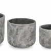 Hot Bizzotto SET4 P.VASO MEILI TONDO GRIGIO