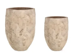 Discount Bizzotto SET2 P.VASO MINH ALTO TERRACOTTA BRUNITA