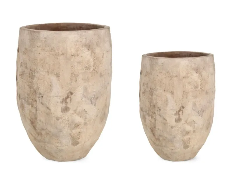 Discount Bizzotto SET2 P.VASO MINH ALTO TERRACOTTA BRUNITA