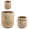 Best Bizzotto SET3 P.VASO MINH ALTO TERRACOTTA BRUNITA
