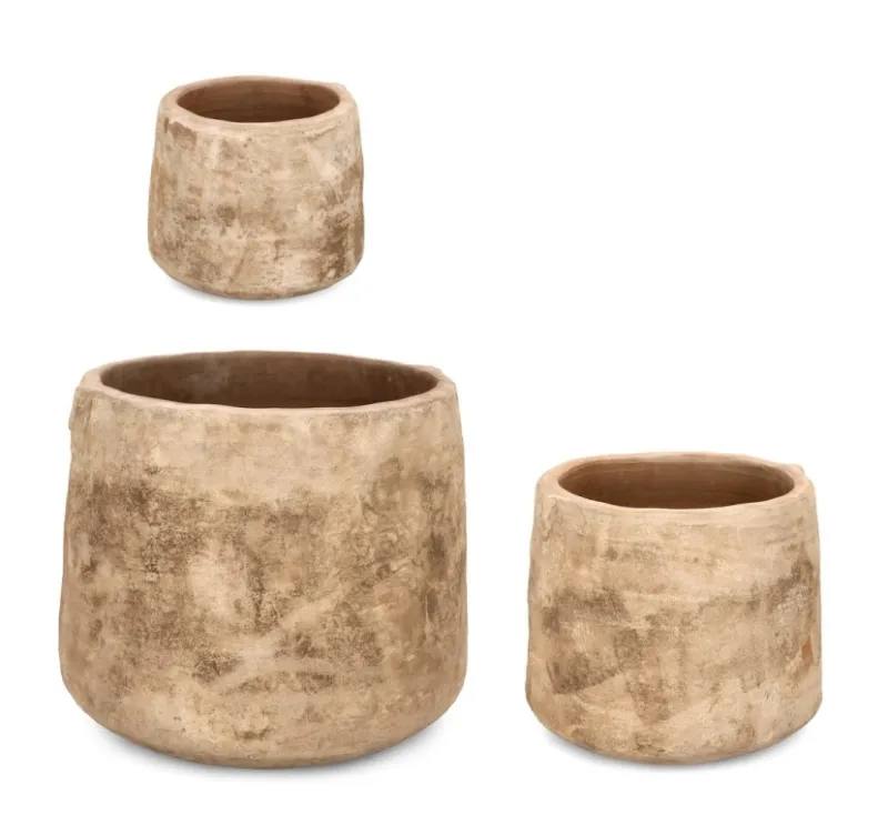 Online Bizzotto SET3 P.VASO MINH BASSO TERRACOTTA BRUNIT