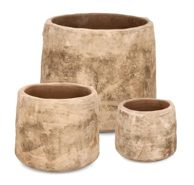 Online Bizzotto SET3 P.VASO MINH BASSO TERRACOTTA BRUNIT