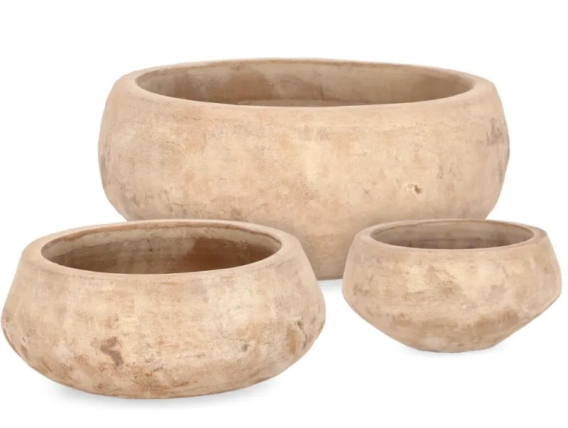 Sale Bizzotto SET3 P.VASO MINH CIOTOLA TERRACOT BRUNIT