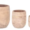 Outlet Bizzotto SET3 P.VASO MINH TO ALTO TERRACOTTA MARR