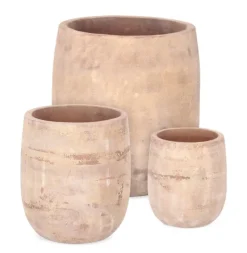 Outlet Bizzotto SET3 P.VASO MINH TO ALTO TERRACOTTA MARR