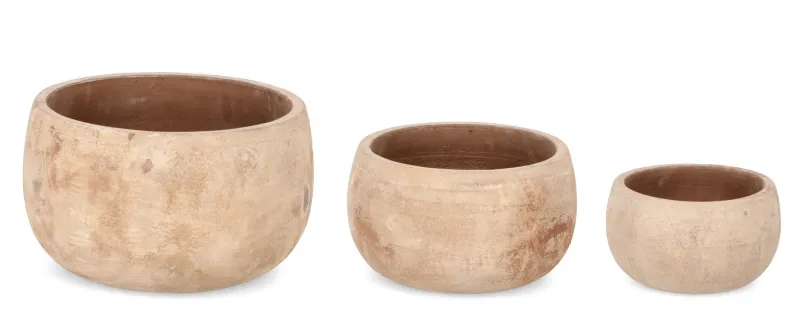 Sale Bizzotto SET3 P.VASO MINH TO BASS TERRACOTTA MARR