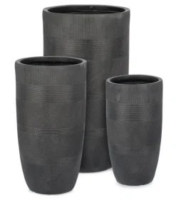 Hot Bizzotto SET3 P.VASO RIGO TO ANTRACITE ALTO