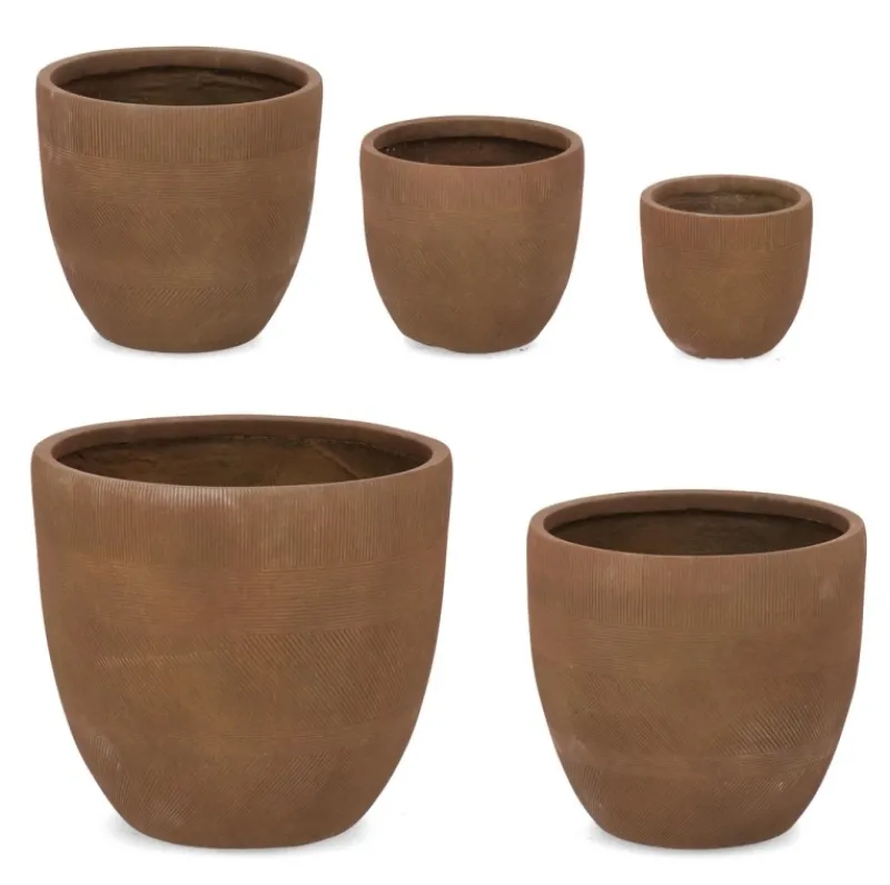Outlet Bizzotto SET5 P.VASO RIGO TO RUSTY BASSO