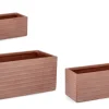 Hot Bizzotto SET3 P.VASO TRESSAGE RETT TERRACOTTA