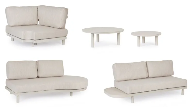 Outlet Bizzotto SET SALOTTO ANG. C-C HERCULES MORNY WG25