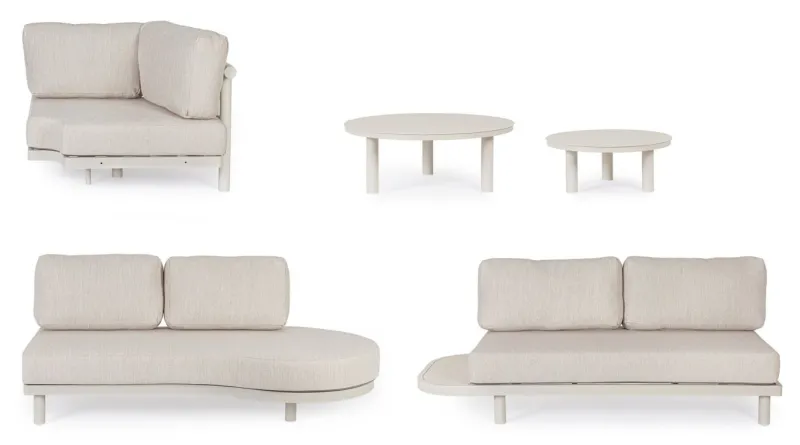 Outlet Bizzotto SET SALOTTO ANG. C-C HERCULES MORNY WG25