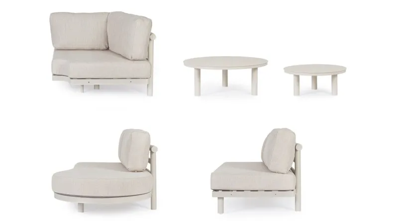 Outlet Bizzotto SET SALOTTO ANG. C-C HERCULES MORNY WG25