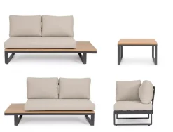 Outlet Bizzotto SET SALOTTO ANG. C-C ZELMAR ANTR. YK13