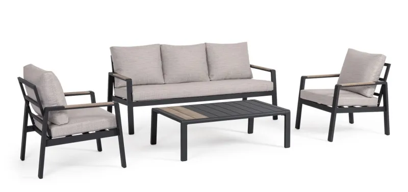 Bizzotto SET4 SALOTTO C-C ELNA ANTRACITE LH32