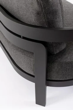 Best Bizzotto SET4 SALOTTO IN CORDA PER ESTERNO ANTRACITE WG21 - PRESLEY