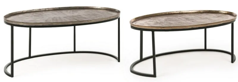 Sale Bizzotto SET2 TAVOLINI IN ALLUMINIO X26 - AMIRA
