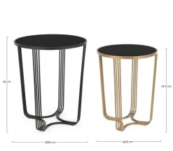 Best Bizzotto SET2 TAVOLINI IN METALLO - AFEF