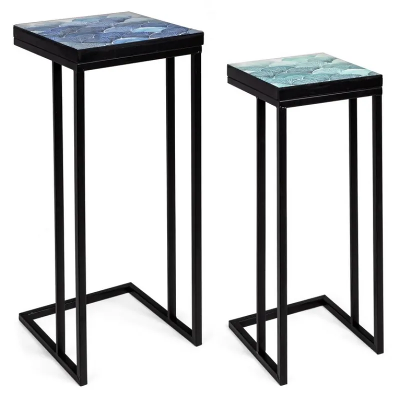 Clearance Bizzotto SET2 TAVOLINI IN METALLO K02 - REEF