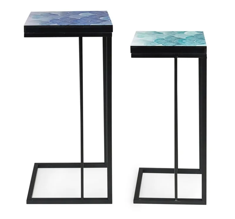 Clearance Bizzotto SET2 TAVOLINI IN METALLO K02 - REEF