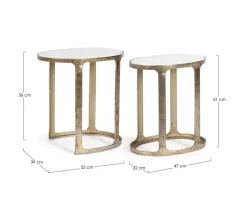 Hot Bizzotto SET2 TAVOLINO JANIRA OV