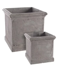 Online Bizzotto SET2 VASO CEMENT QU GRIGIO