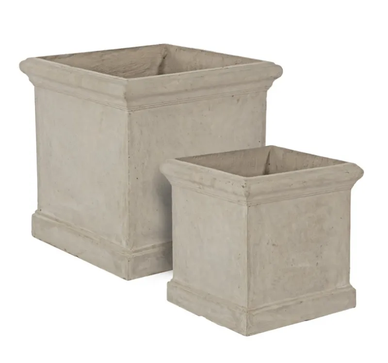 Outlet Bizzotto SET2 VASO CEMENT QU SABBIA