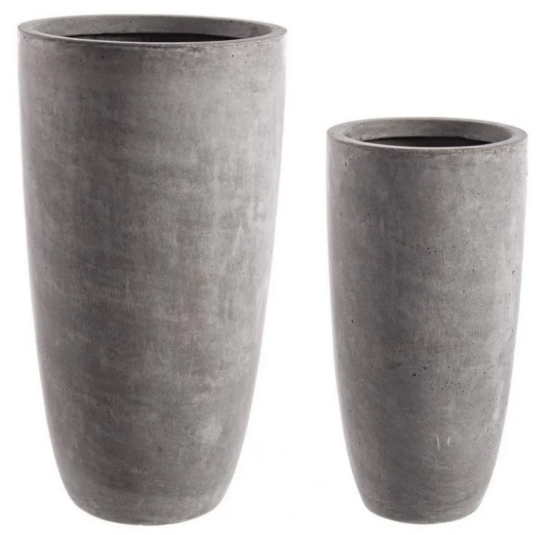 Sale Bizzotto SET2 VASO CEMENT TO ALTO GRIGIO