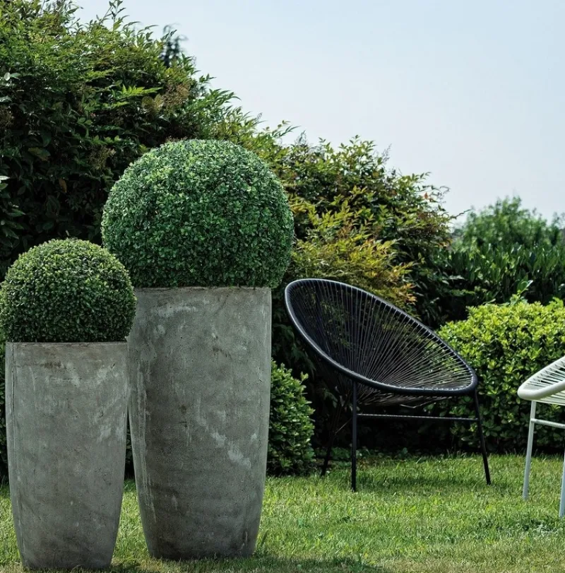 Sale Bizzotto SET2 VASO CEMENT TO ALTO GRIGIO