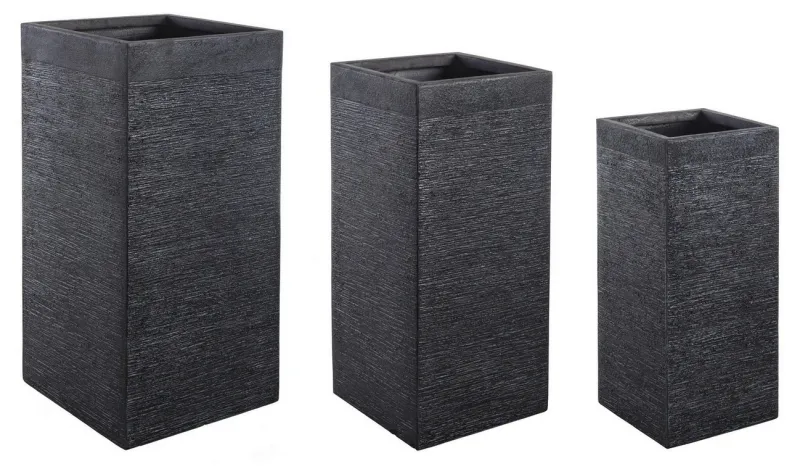 Hot Bizzotto SET3 VASO GRAFFITI QU NERO ALTO