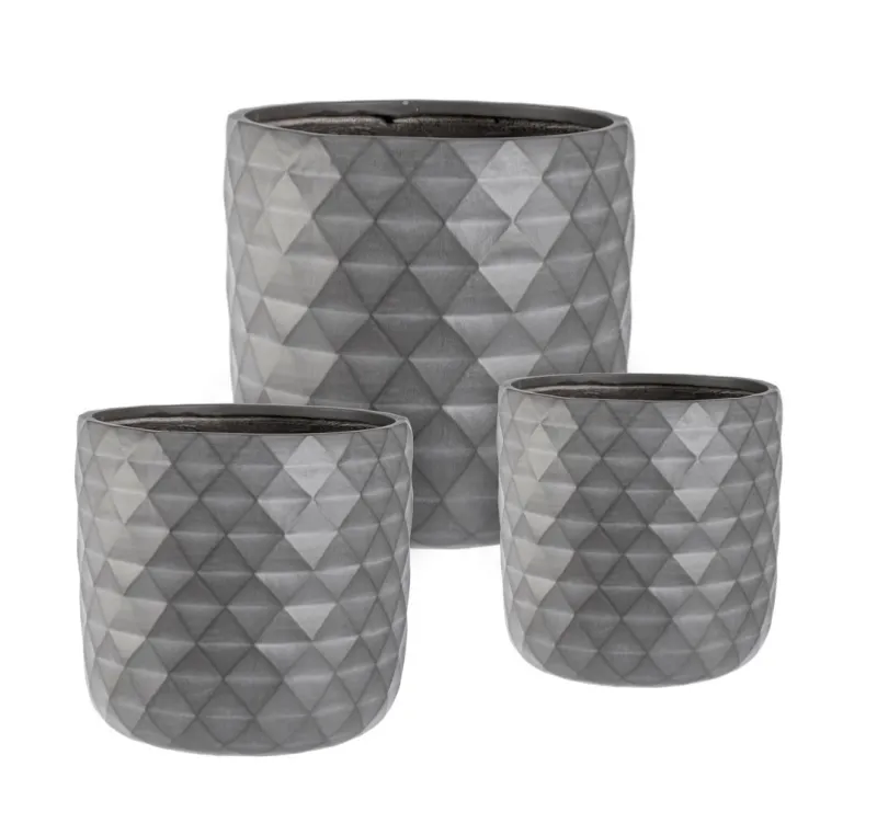 Hot Bizzotto SET3 VASO PYRAMID TO ANTRACITE