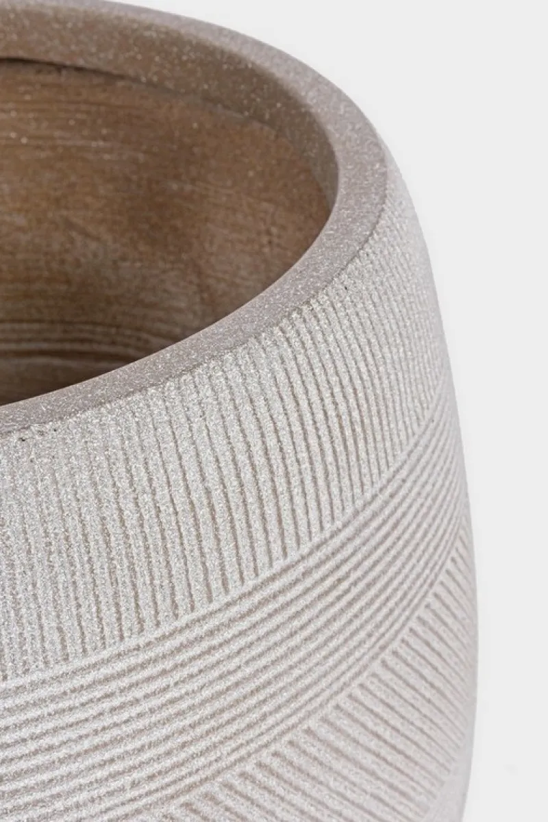 Sale Bizzotto SET2 VASO RIGO BOMB BEIGE BASSO