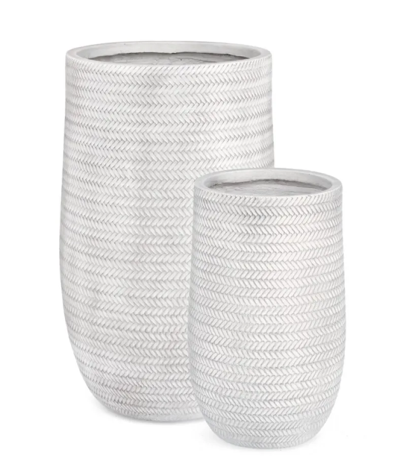 Online Bizzotto SET2 VASO TRESSAGE TO ALTO BIANCO