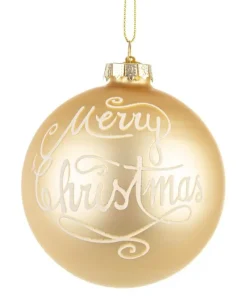 Sale Bizzotto SFERA VT MERRY CHRISTMAS CHAMPAGNE D80