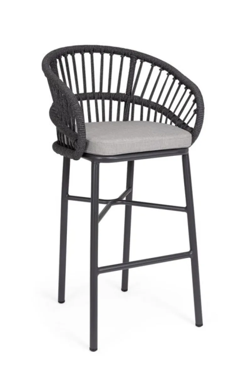 Best Bizzotto SGABELLO BAR C-C ODIVELAS ANTRACITE